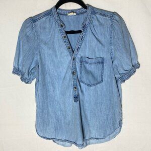 Pilcro Light Blue Denim Blouse